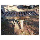 Steel swivel roller table 28x58x20