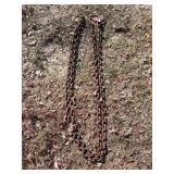 17 ft 3/8" chain with two hooks