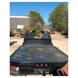 Bedrock flatbed w/ B&W gooseneck hitch, 4 side