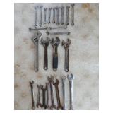 Asst wrenches, adjustable wrenches