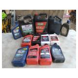 Asst motor oil, ATF, power steering fluid, rear