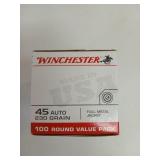 100 rds 45 auto 230 gr FMJ