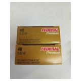 100 rds 40 S&W 180 gr Hydra-Shok JHP