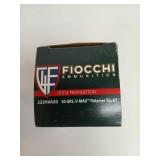 50 rds .223 REM 50 gr V-Max polymer tip BT