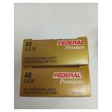 100 rds 40 S&W 180 gr Hydra-Shok JHP