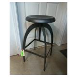 Metal shop stool w/ adjustable swivel seat 26 x 14