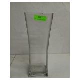 Rectangle glass vase 18x6x3.75