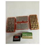 60 rds .22 LR, 21 rds .44 mag, 46 rds .357, 25