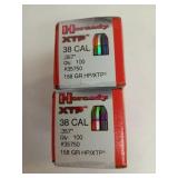 200 ct 38 cal 158 gr HP/XTP bullets