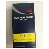 1000 ct small pistol primers No. 500