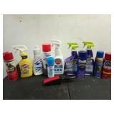 Asst scotchgard, fabric protector, cleaners,