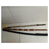 42" wilderness duty belt, 2 leather belts 34"