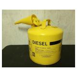 Metal 5 gallon diesel can