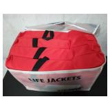 4 Stearns life jackets