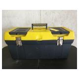 Stanley plastic tool box with tray 24"