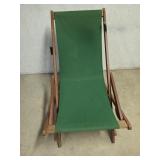 Wooden folding lounge chair