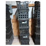 6 ct plastic storage crates 17x14x10