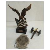 NRA Benefactor eagle statue, NRA Life Member,