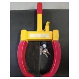 Toolmax wheel lock security boot w/ key