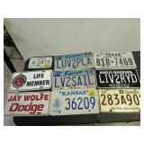 20+ asst license plates for multiple states,