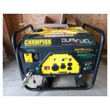 Champion dual fuel generator, runs 3250-3500