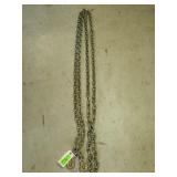 20 ft 5/16" chain w/ 2 hooks