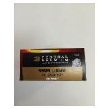 50 rds 9mm Luger 147 gr HST tactical law