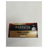 50 rds 9mm Luger 147 gr HST tactical law