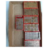 344 rds .38 special casings & 7 plastic cases