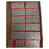 590 rds .357 mag casings & 12 plastic cases