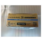 50 rds 45 Auto 230 gr HST tactical law enforcement