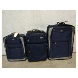 American tourister three-piece luggage set