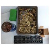 100 + .38 special casings, 100 + bullet tips