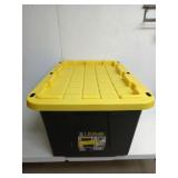 27 gallon heavy duty storage tote with lid