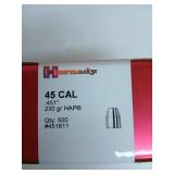 500 ct 45 cal 230 gr HAP bullets