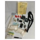 Asst gun parts, tools, cleaning supplies
