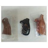 3 asst wood grips