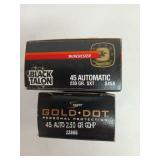 23 rds 45 auto 230 gr