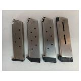 4 - 45 ACP 8 rd magazines