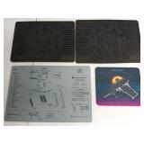 Glock 17 mat, mouse pad, rubber gun cleaning mats