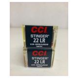 100 rds stinger .22 LR 32 gr HP