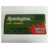 250 rounds 45 Auto 230 gr MC