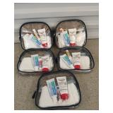 5 toiletry travel kits
