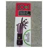 10-in-1 multi-tool LED flashlight with