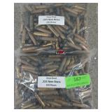 500 pcs once fired .223 Rem brass