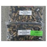 500 pcs once fired 9mm auto brass