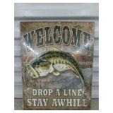 Metal sign 16x12.5 new