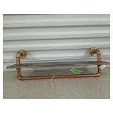 Industrial looking towel rack 25 x 5.5 x 8.5 new