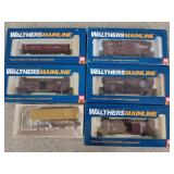 6 ct Walthers Mainline HO scale train cars