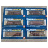 6 ct Walthers Mainline HO scale train cars